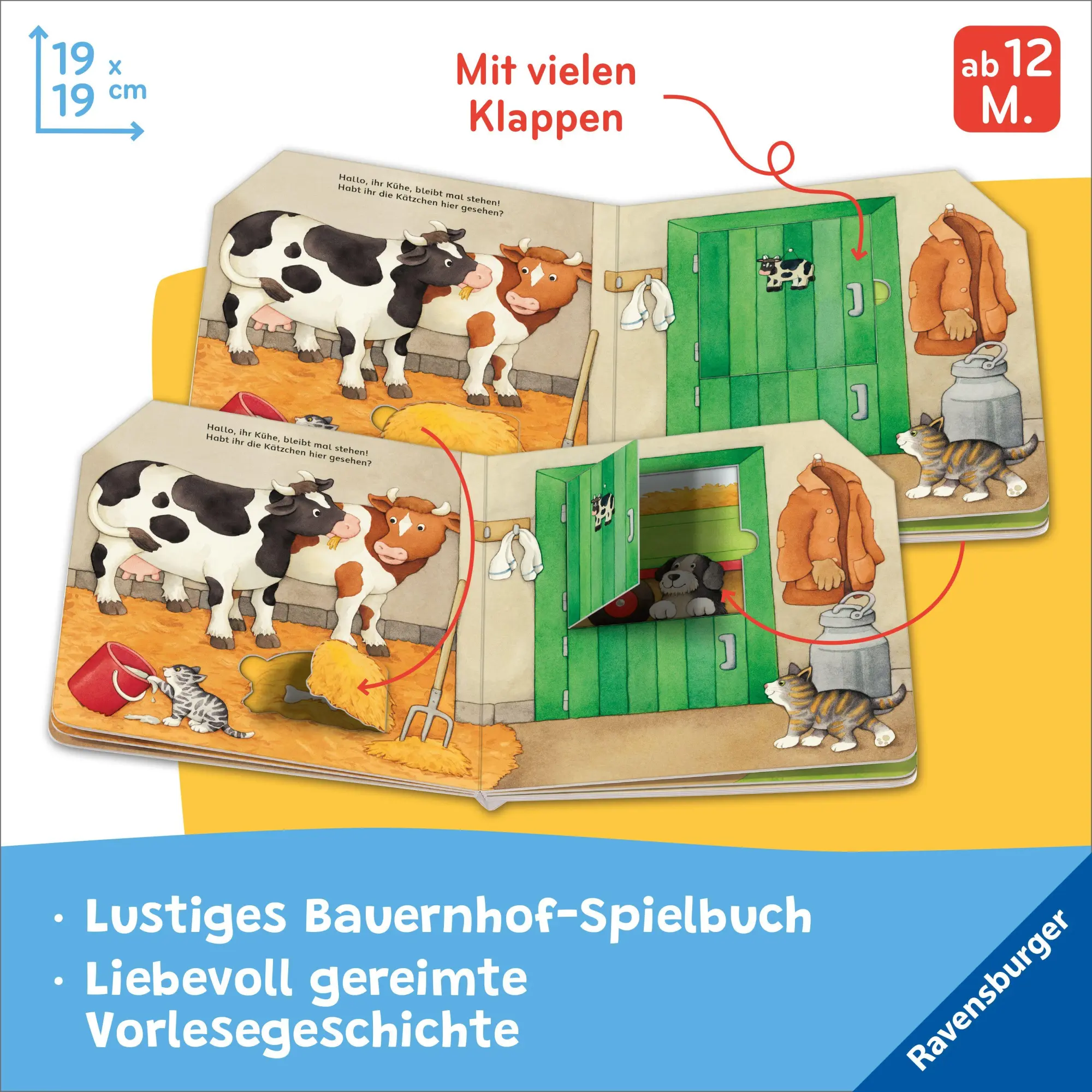 Bild: 9783473421909 | Unterwegs auf dem Bauernhof | Mit großen Suchklappen | Sabine Cuno