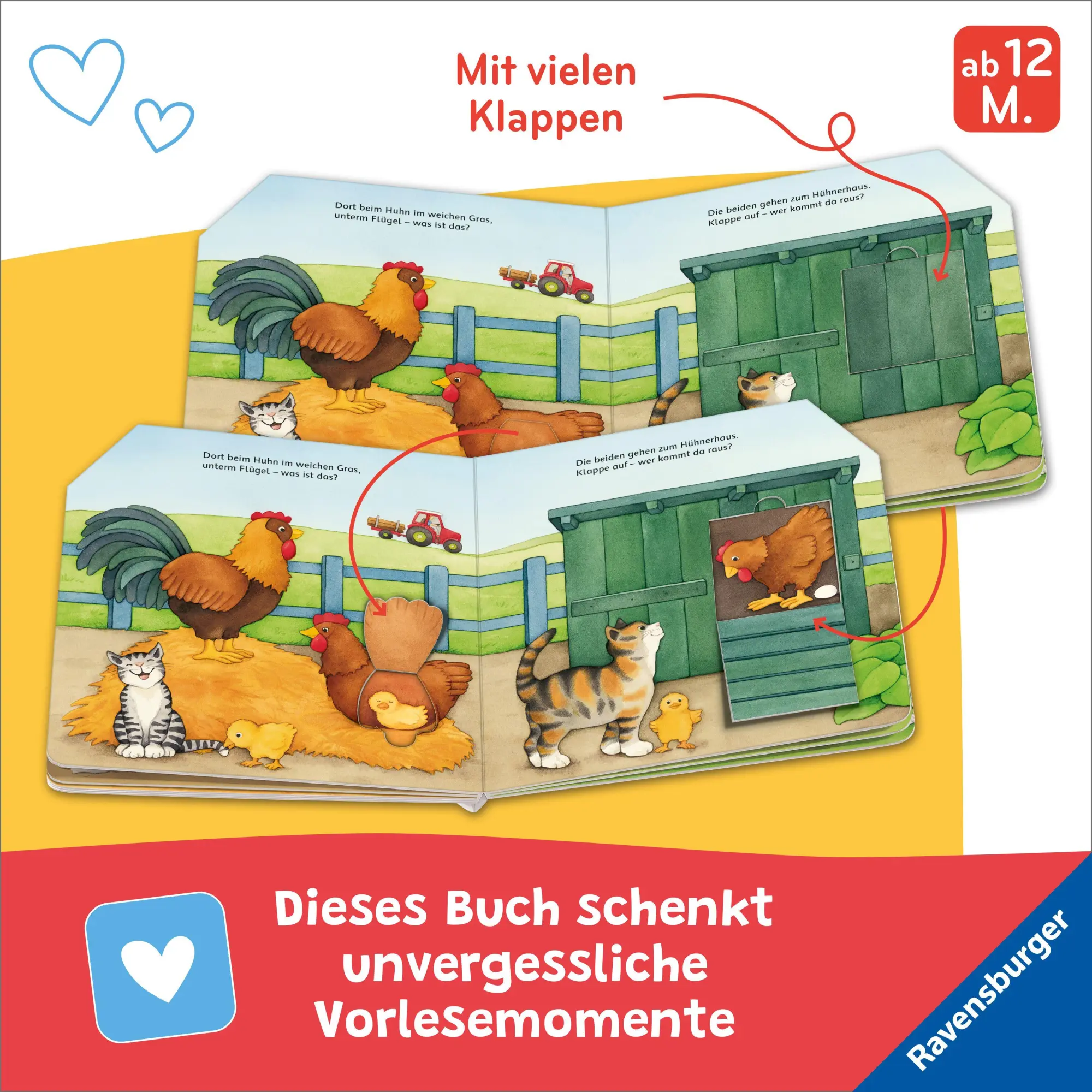 Bild: 9783473421909 | Unterwegs auf dem Bauernhof | Mit großen Suchklappen | Sabine Cuno