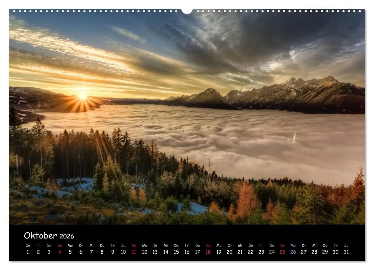 Bild: 9783516081909 | Tiroler Stimmungen (Wandkalender 2026 DIN A2 quer), CALVENDO...