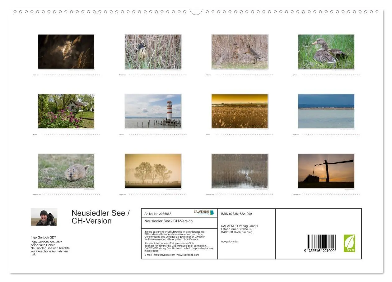 Bild: 9783516221909 | Neusiedler See / CH-Version (hochwertiger Premium Wandkalender 2026...
