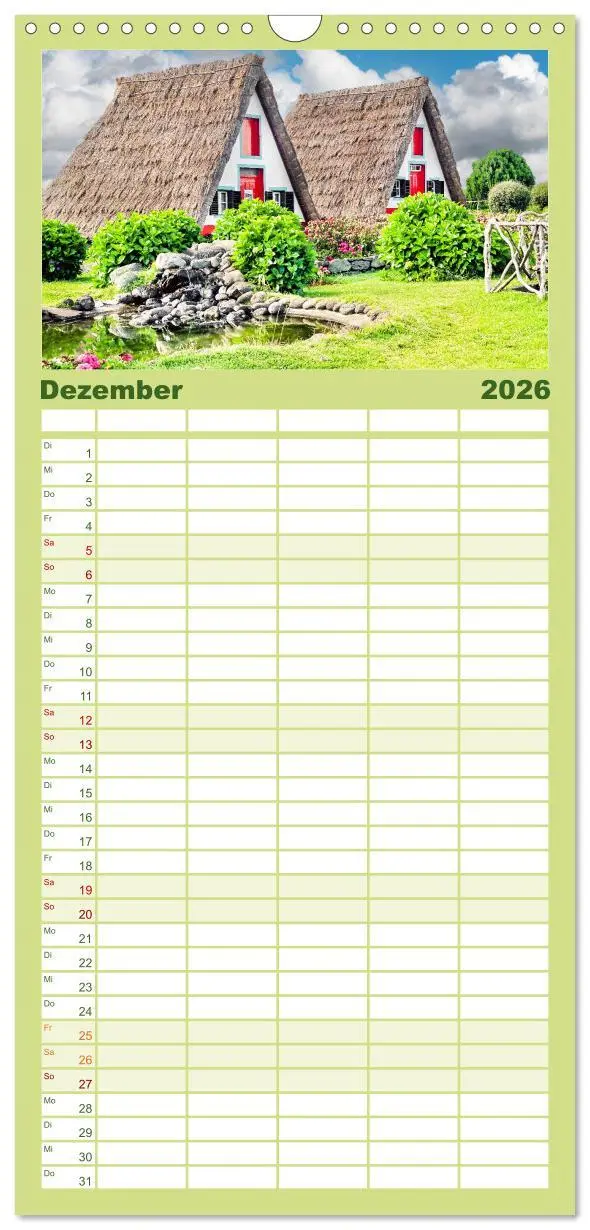 Bild: 9783516601909 | Familienplaner 2026 - Madeira, Insel im ewigen Frühling mit 5...