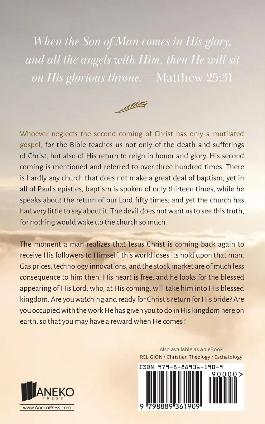 Rückseite: 9798889361909 | The Second Coming of Christ | Moody Whittle Stowe (u. a.) | Buch