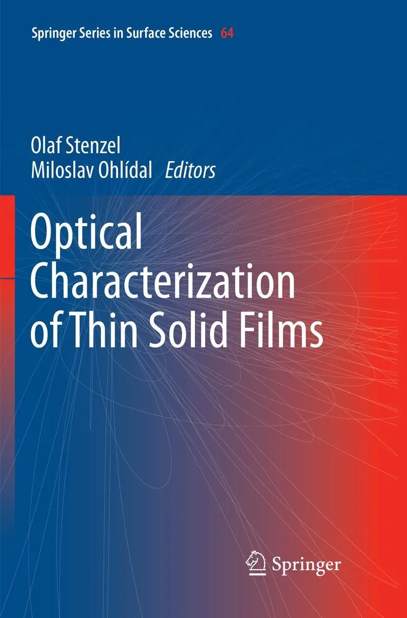 Cover: 9783030092009 | Optical Characterization of Thin Solid Films | Olaf Stenzel (u. a.)