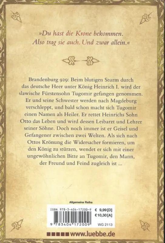 Rückseite: 9783404172009 | Das Haupt der Welt | Rebecca Gablé | Taschenbuch | Otto der Große