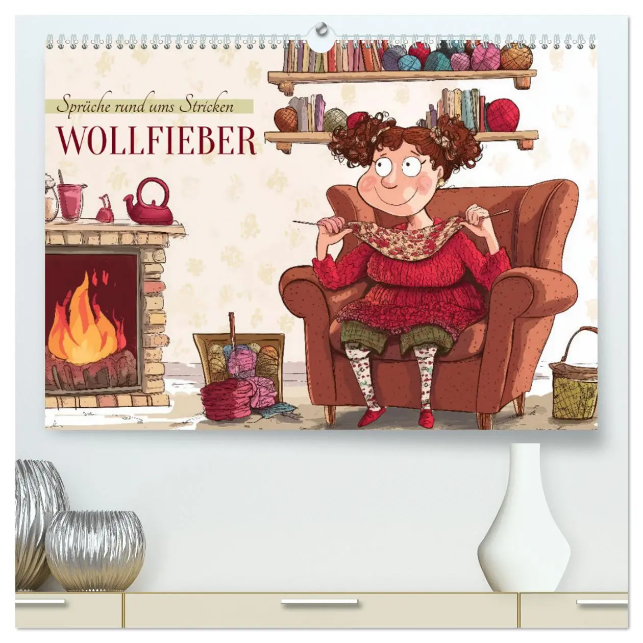 Cover: 9783457262009 | Wollfieber (hochwertiger Premium Wandkalender 2026 DIN A2 quer),...