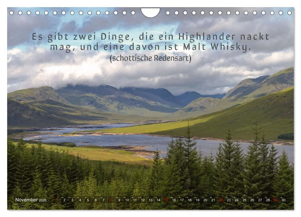 Bild: 9783457642009 | Whisky-Sprüche (Wandkalender 2026 DIN A4 quer), CALVENDO...