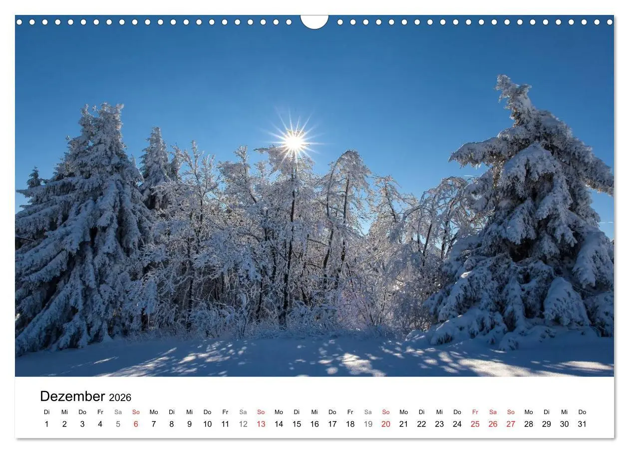 Bild: 9783457952009 | Die Rhön (Wandkalender 2026 DIN A3 quer), CALVENDO Monatskalender