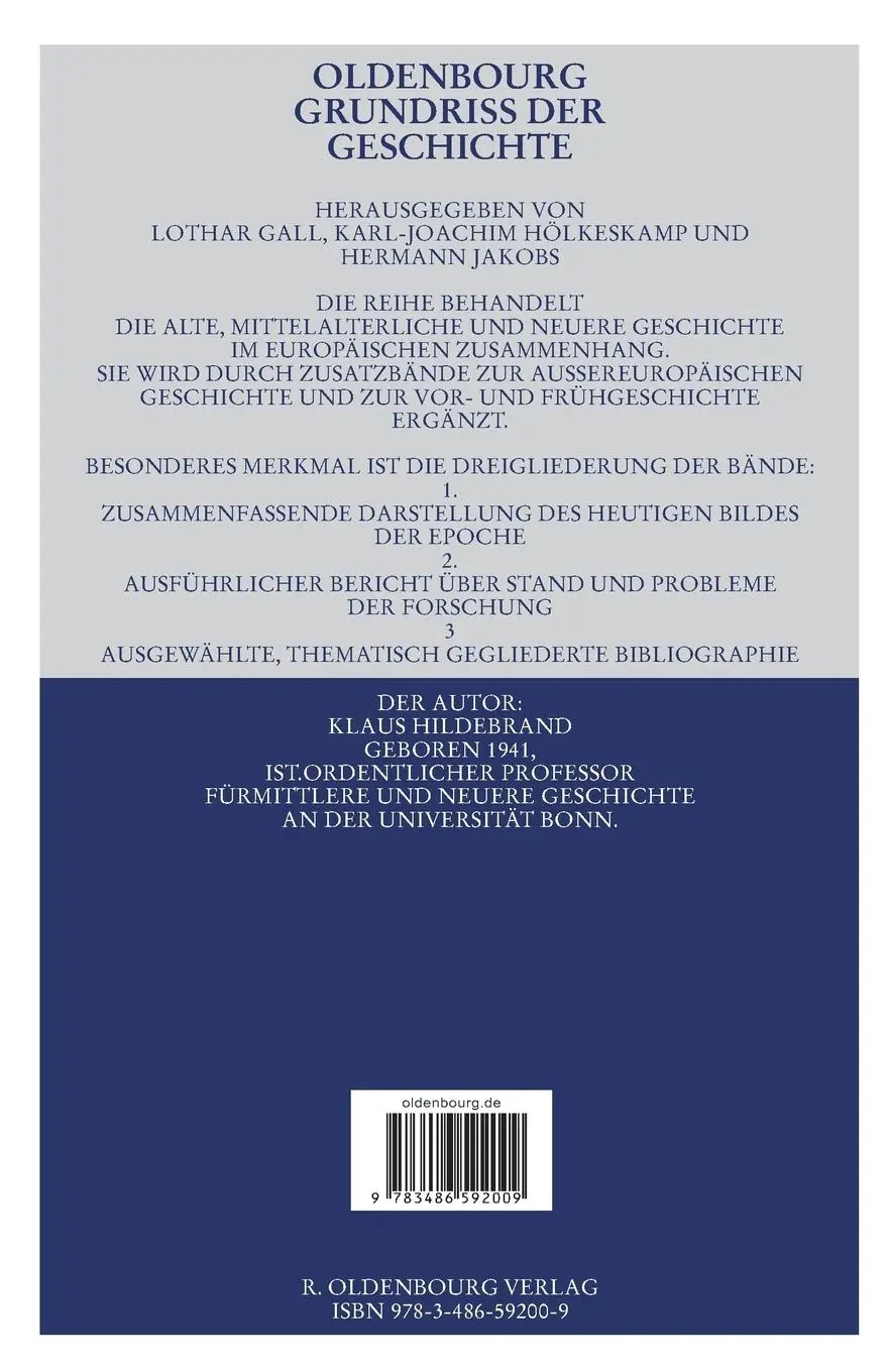 Rückseite: 9783486592009 | Das Dritte Reich | Klaus Hildebrand | Taschenbuch | XIV | Deutsch