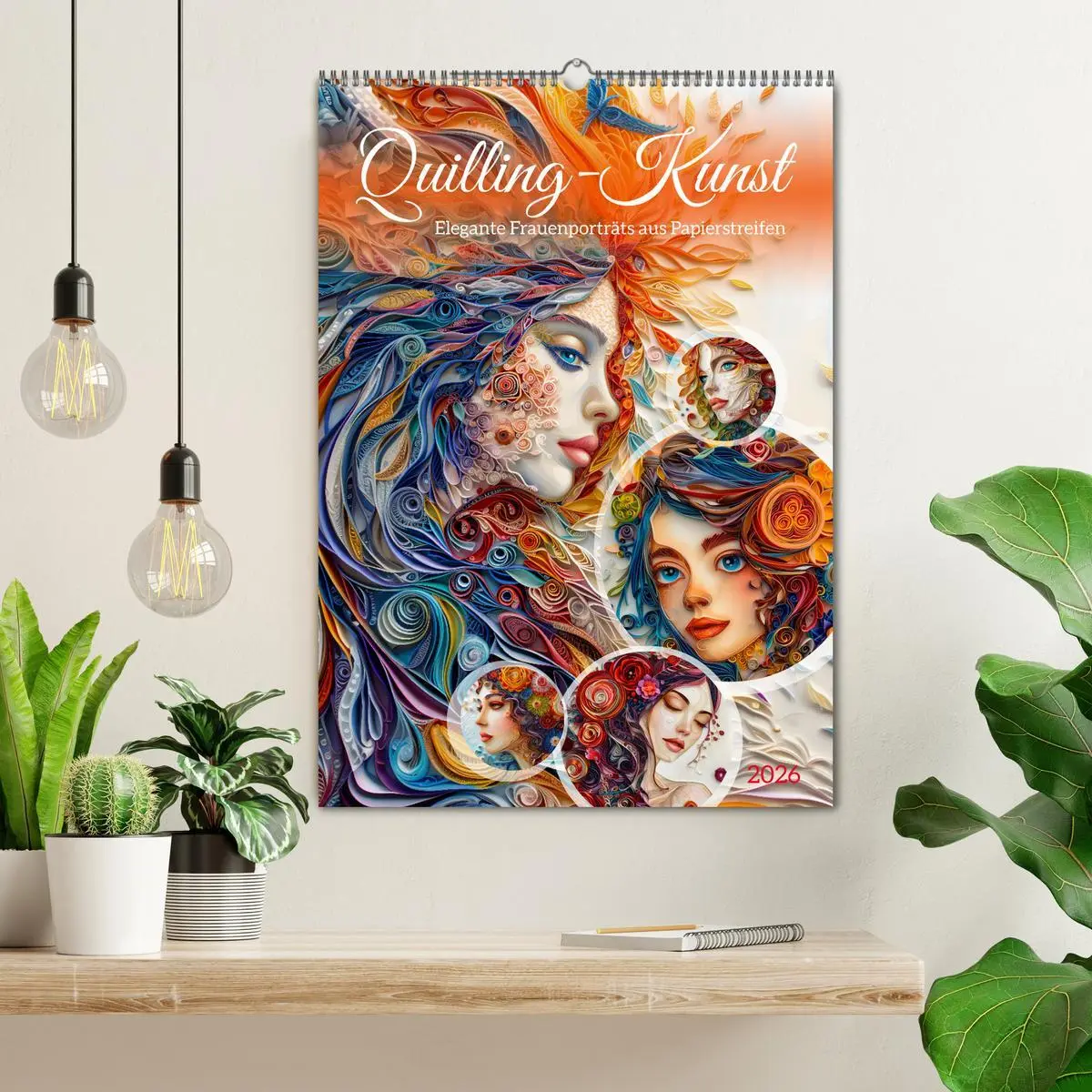 Bild: 9783516282009 | Quilling-Kunst - Elegante Frauenporträts aus Papierstreifen...