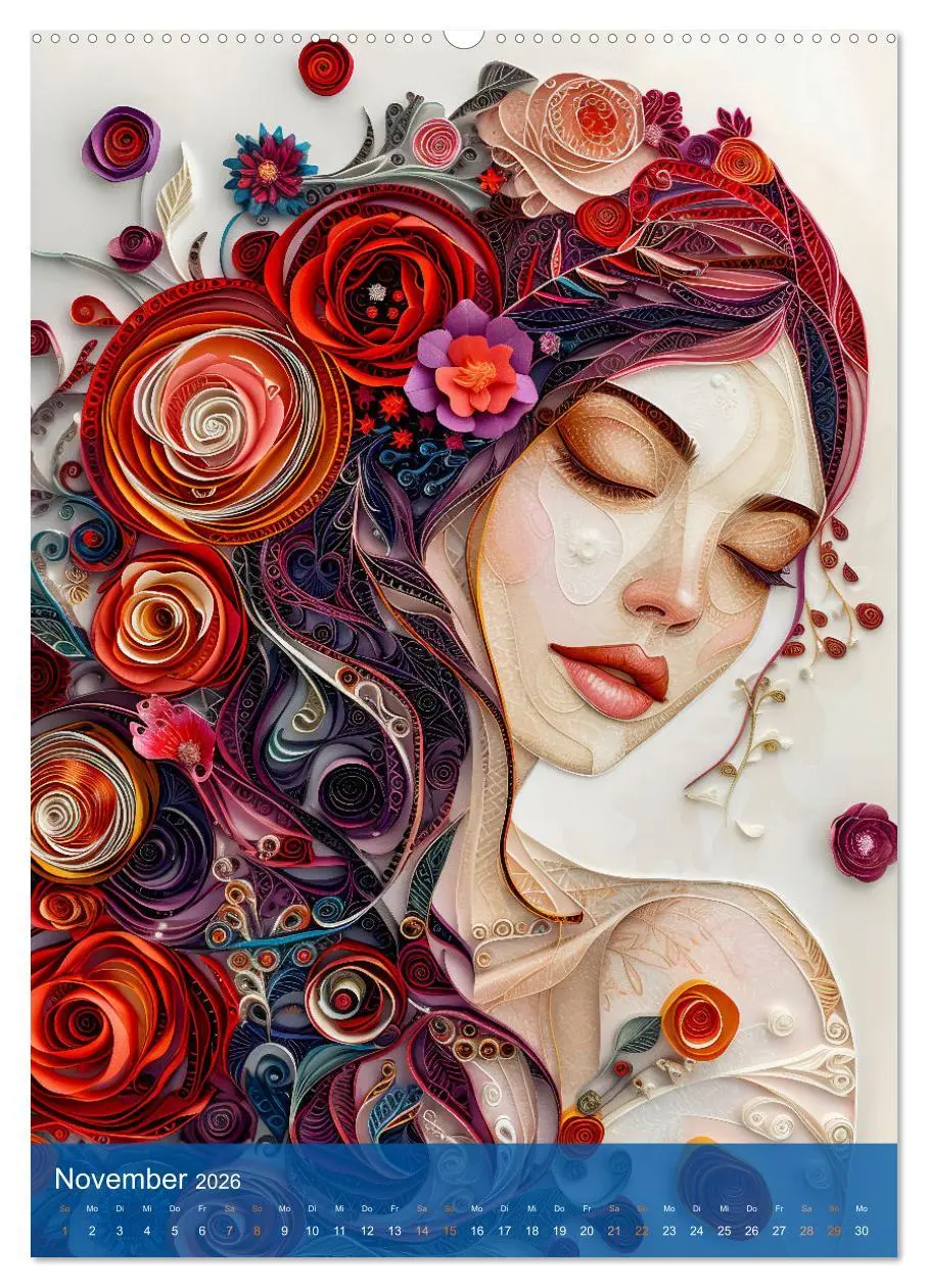 Bild: 9783516282009 | Quilling-Kunst - Elegante Frauenporträts aus Papierstreifen...
