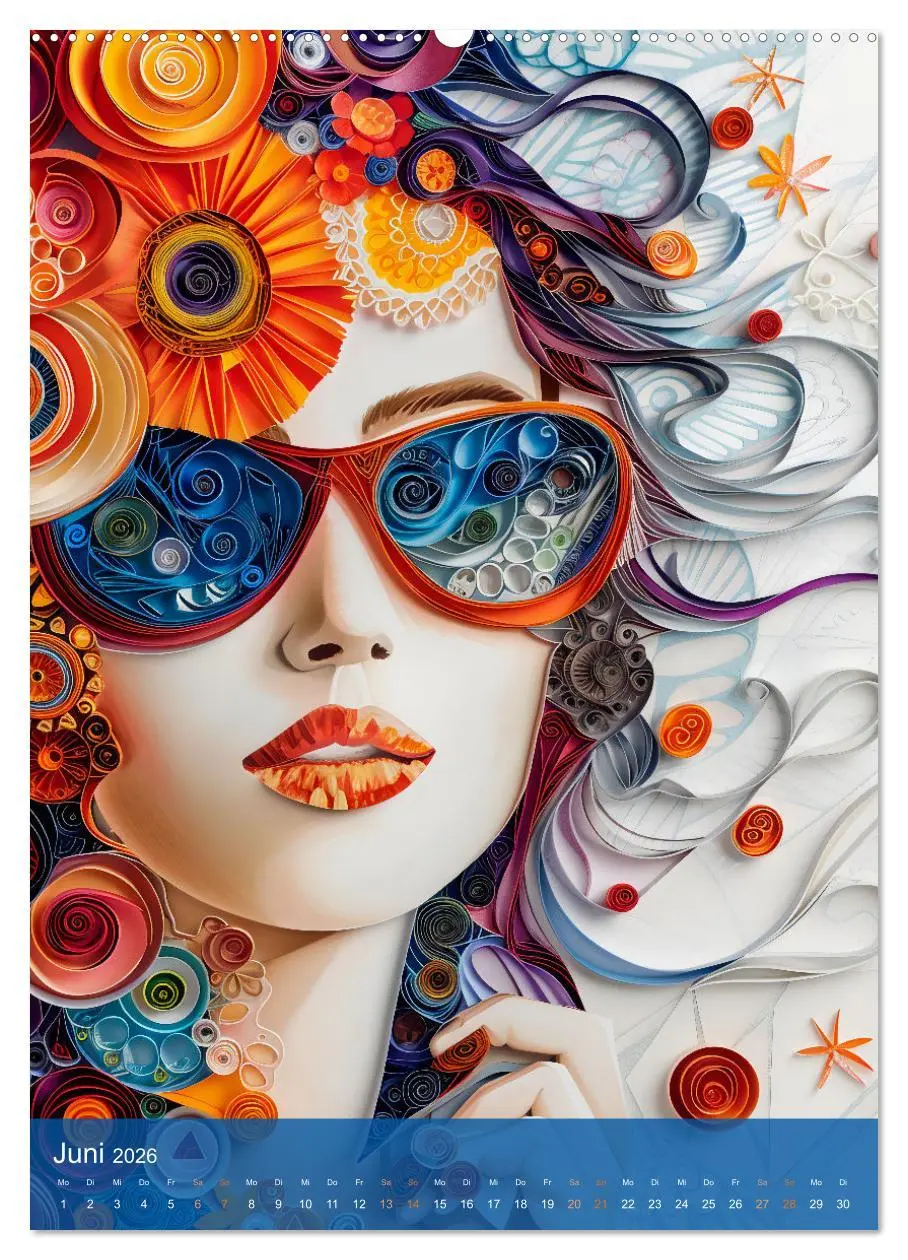 Bild: 9783516282009 | Quilling-Kunst - Elegante Frauenporträts aus Papierstreifen...
