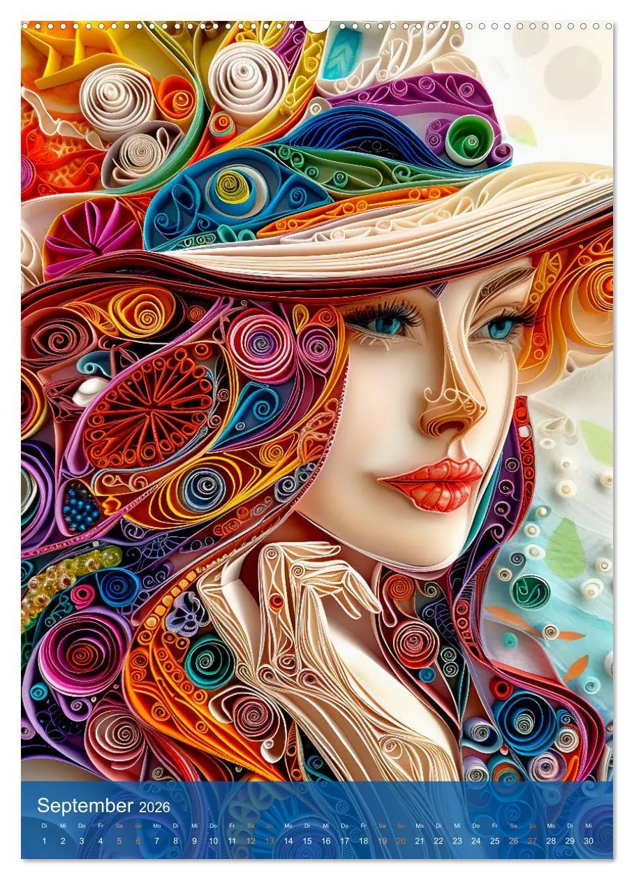 Bild: 9783516282009 | Quilling-Kunst - Elegante Frauenporträts aus Papierstreifen...