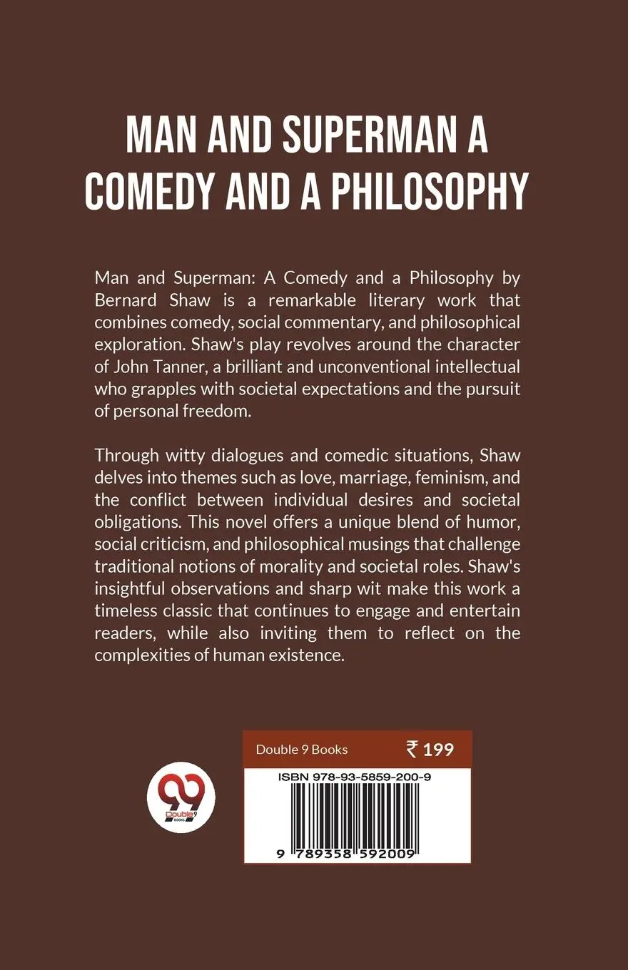 Rückseite: 9789358592009 | Man And Superman A Comedy And A Philosophy | Bernard Shaw | Buch