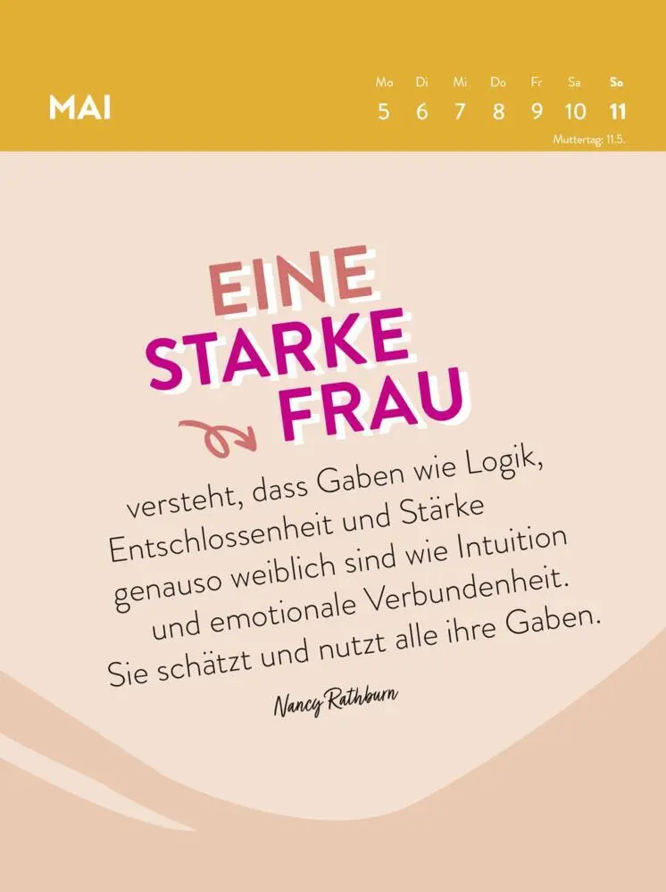 Bild: 4036442012109 | Wochenkalender 2025: Frauen sind großartig! Von perfekt war nie die...