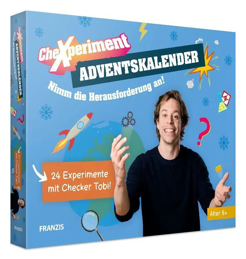 Cover: 4019631672209 | CheXperiment Adventskalender | Franzis | Spiel | 24 S. | Deutsch