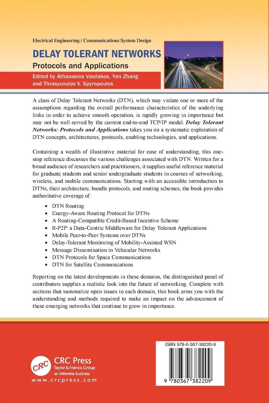 Rückseite: 9780367382209 | Delay Tolerant Networks | Protocols and Applications | Taschenbuch