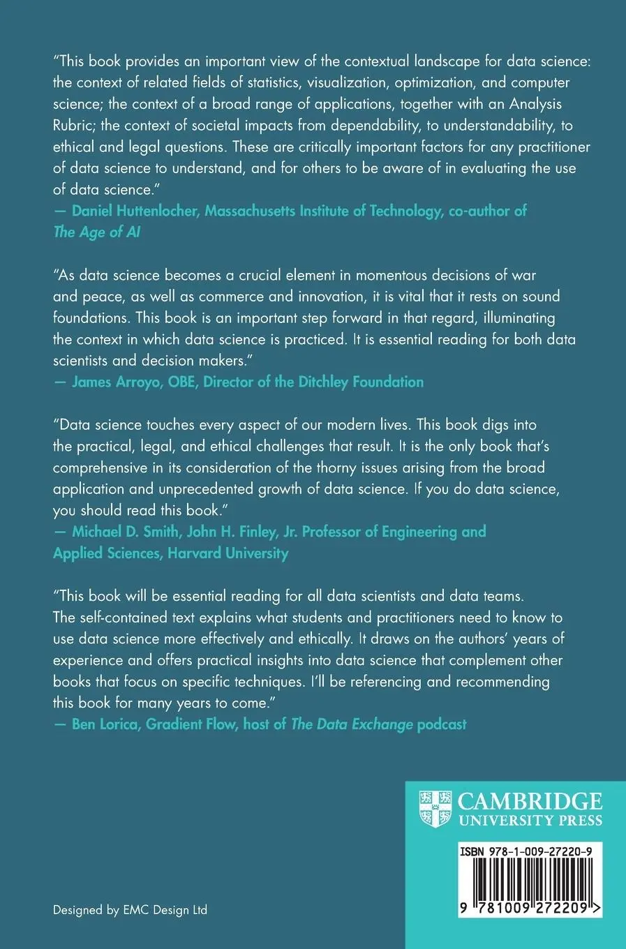 Rückseite: 9781009272209 | Data Science in Context | Alfred Z Spector (u. a.) | Buch | Gebunden