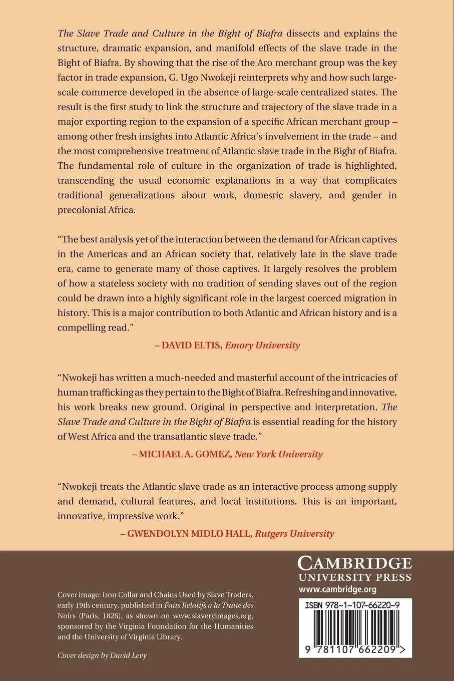 Rückseite: 9781107662209 | The Slave Trade and Culture in the Bight of Biafra | G. Ugo Nwokeji