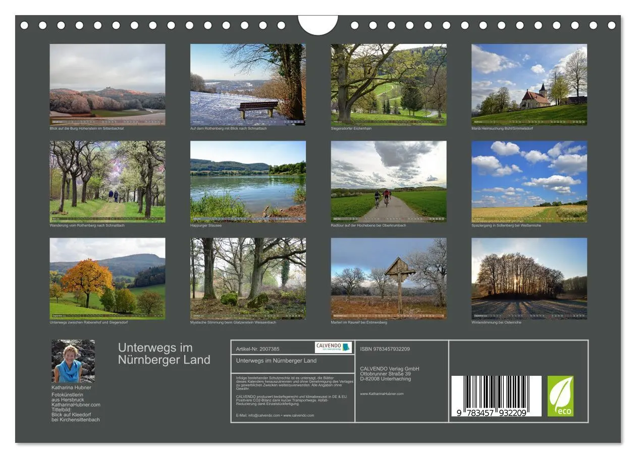 Bild: 9783457932209 | Unterwegs im Nürnberger Land (Wandkalender 2026 DIN A4 quer),...
