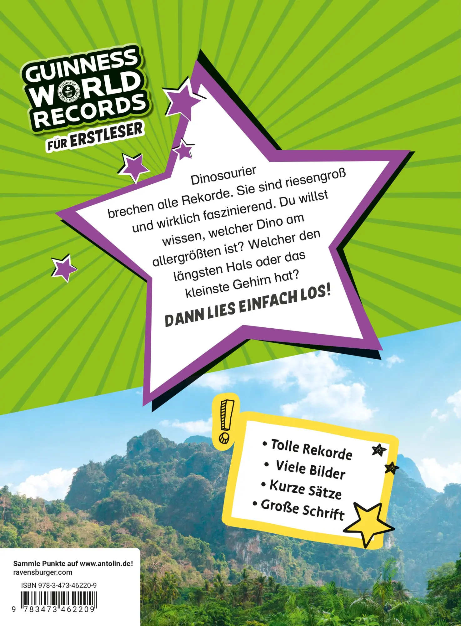 Rückseite: 9783473462209 | Guinness World Records - Dinosaurier | Buch | 64 S. | Deutsch | 2023
