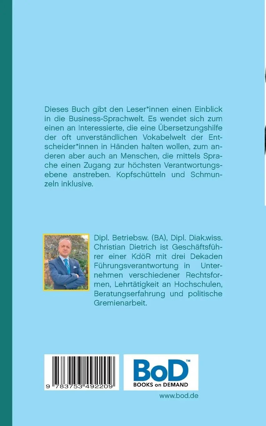 Rückseite: 9783753492209 | Business-Sprech | Klartext für die Karriere | Christian Dietrich