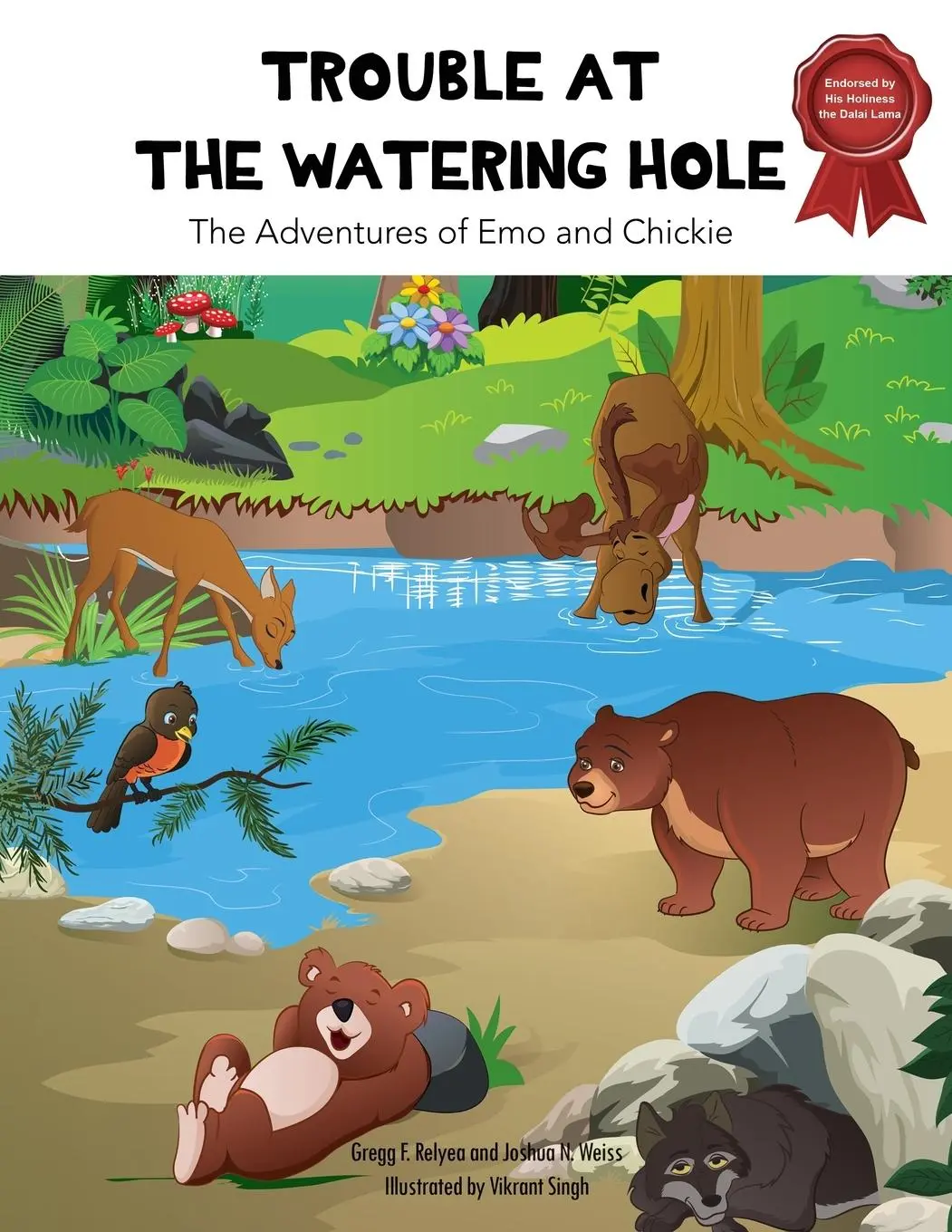 Cover: 9780998242309 | Trouble at the Watering Hole | The Adventures of Emo and Chickie