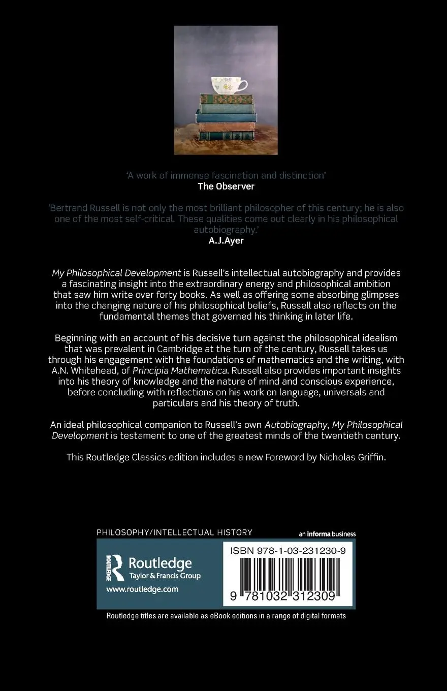 Rückseite: 9781032312309 | My Philosophical Development | Bertrand Russell | Taschenbuch | 2022