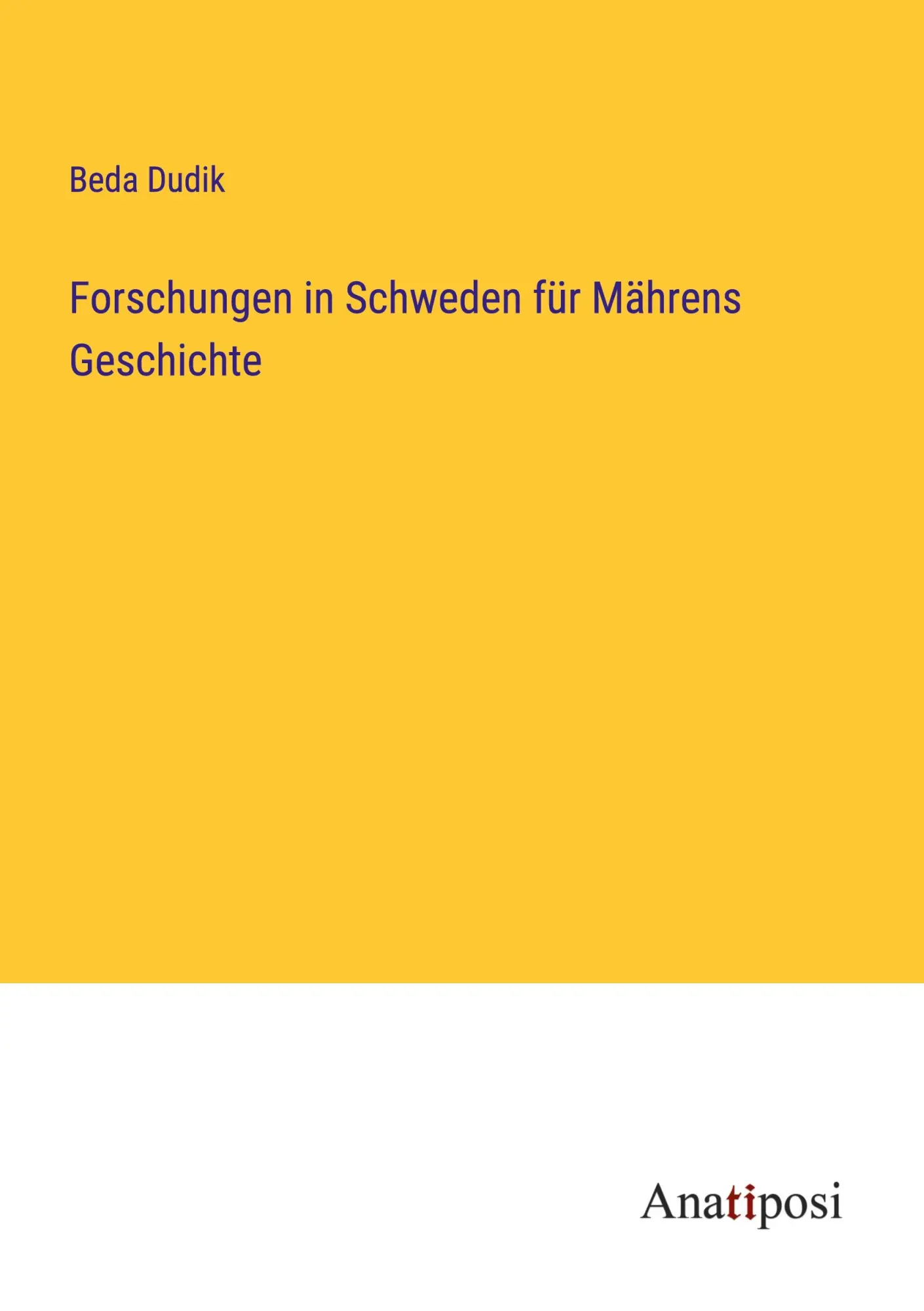 Forschungen in Schweden für Mährens Geschichte