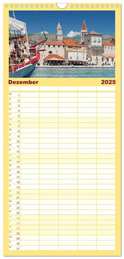 Bild: 9783457092309 | Familienplaner 2025 - Kroatien Perle des Balkans mit 5 Spalten...