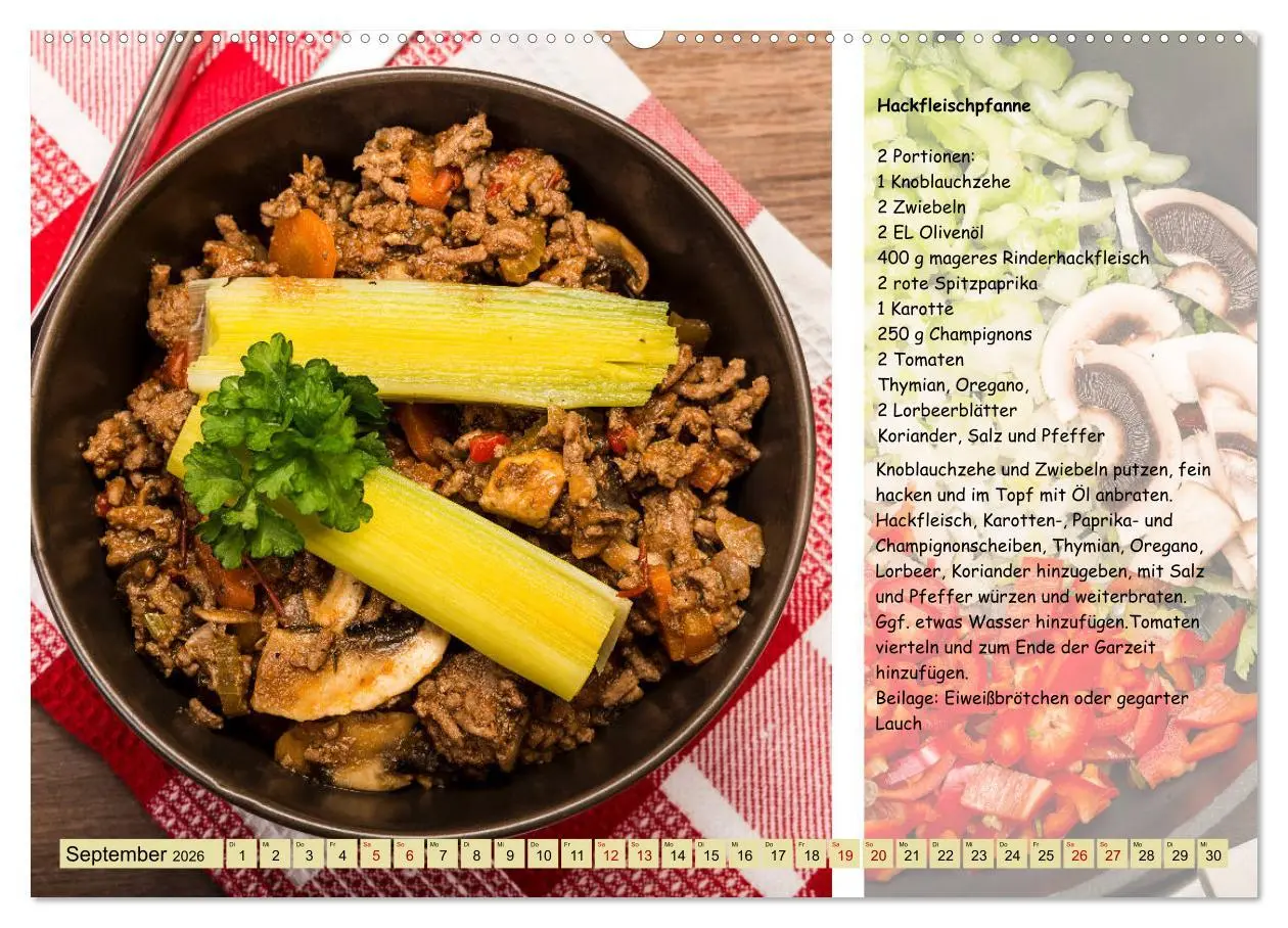 Bild: 9783457852309 | Low Carb 2.0 - Leichte Rezepte zum Selberkochen (Wandkalender 2026...