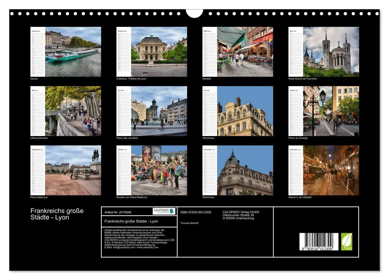Bild: 9783516012309 | Frankreichs große Städte - Lyon (Wandkalender 2026 DIN A3 quer),...
