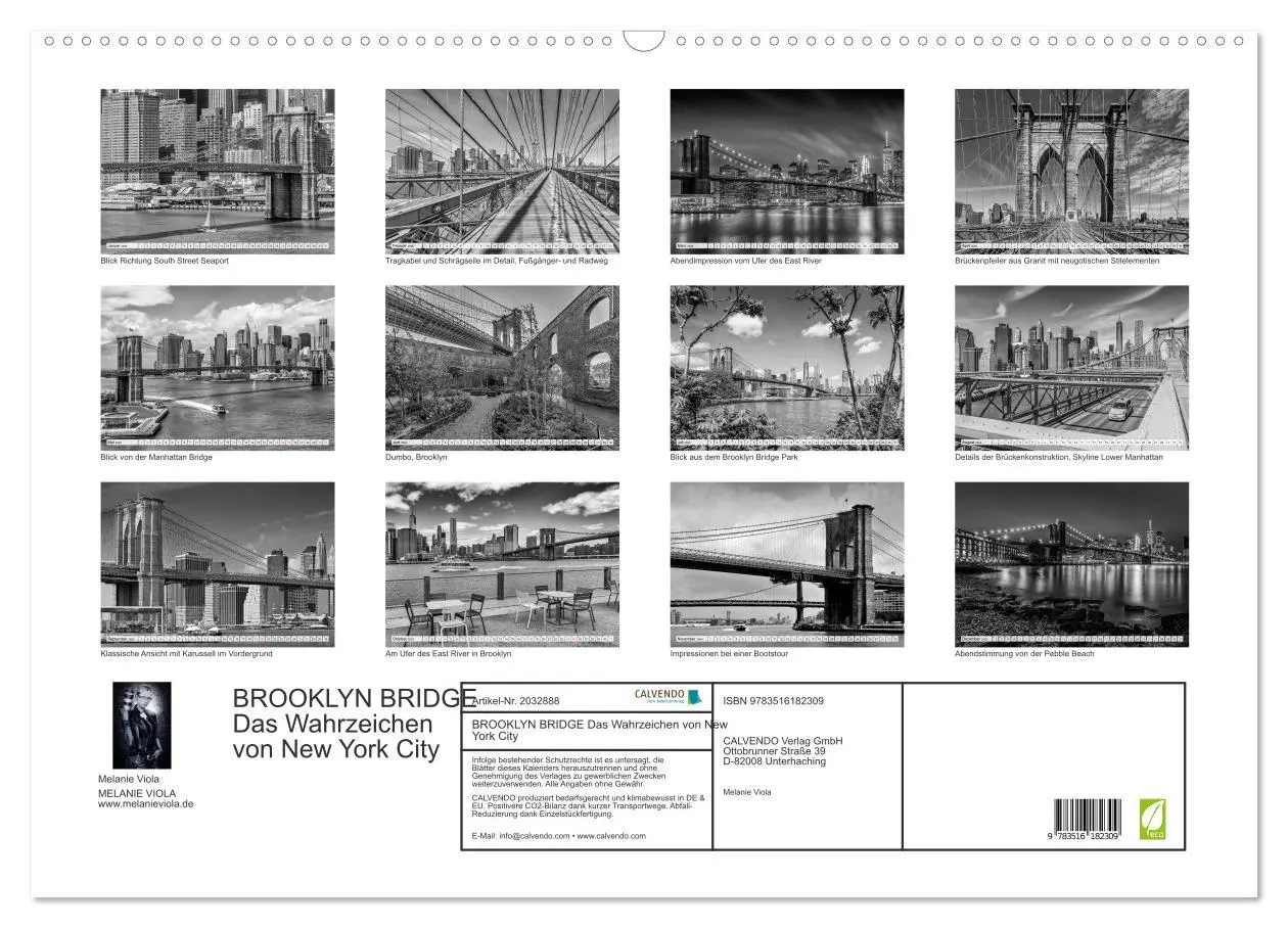 Bild: 9783516182309 | BROOKLYN BRIDGE Das Wahrzeichen von New York City (Wandkalender...