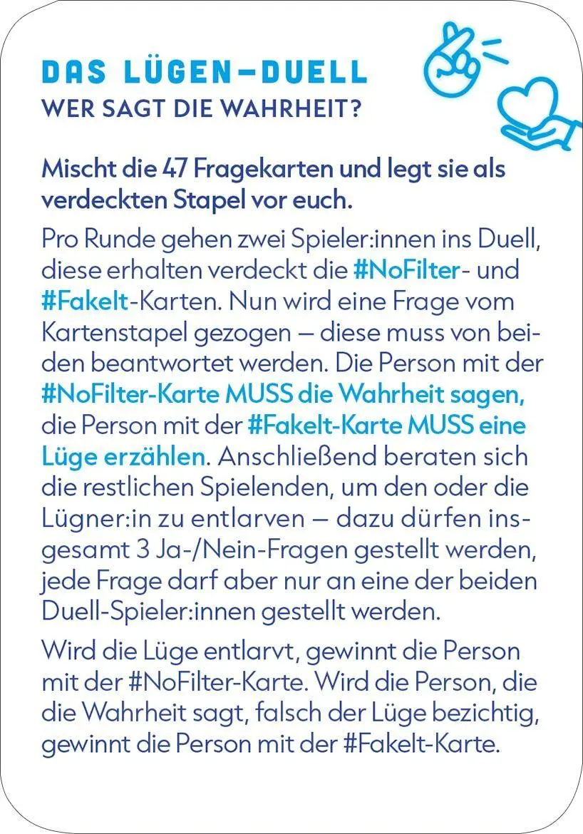 Bild: 4014489142409 | Das Lügen-Duell | Wer sagt die Wahrheit? | Box | Partyspiele | 50 S.