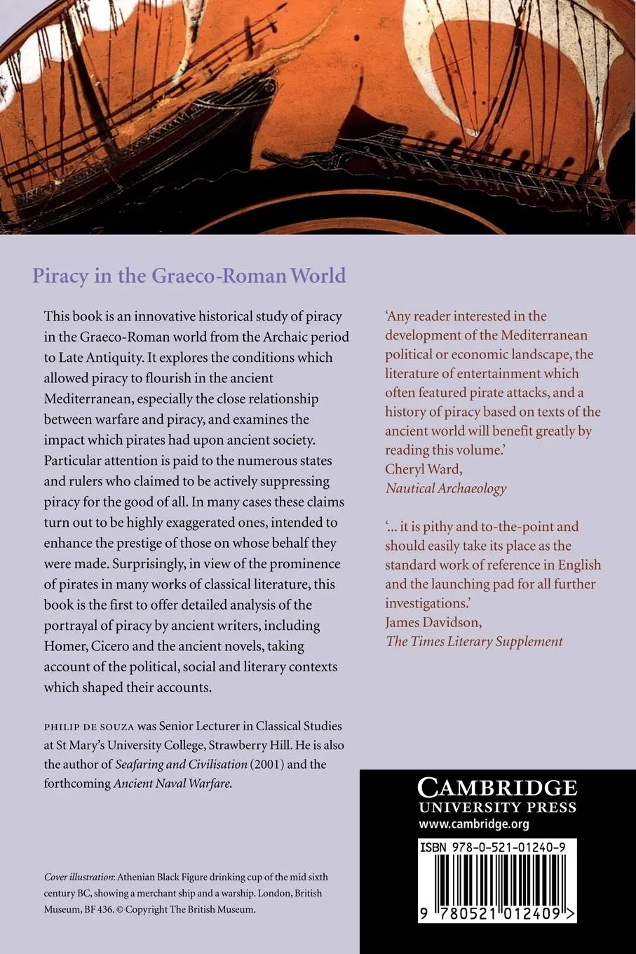 Rückseite: 9780521012409 | Piracy in the Graeco-Roman World | Philip De Souza (u. a.) | Buch