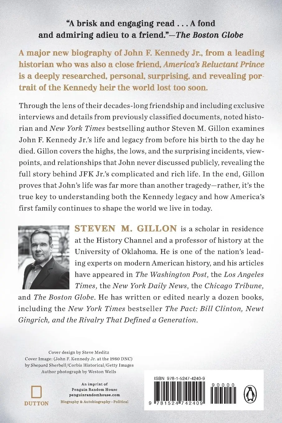 Rückseite: 9781524742409 | America's Reluctant Prince | The Life of John F. Kennedy Jr. | Gillon