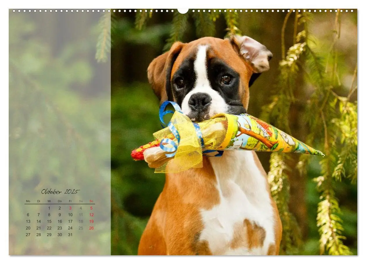 Bild: 9783435822409 | Deutscher Boxer 2025 (Wandkalender 2025 DIN A2 quer), CALVENDO...