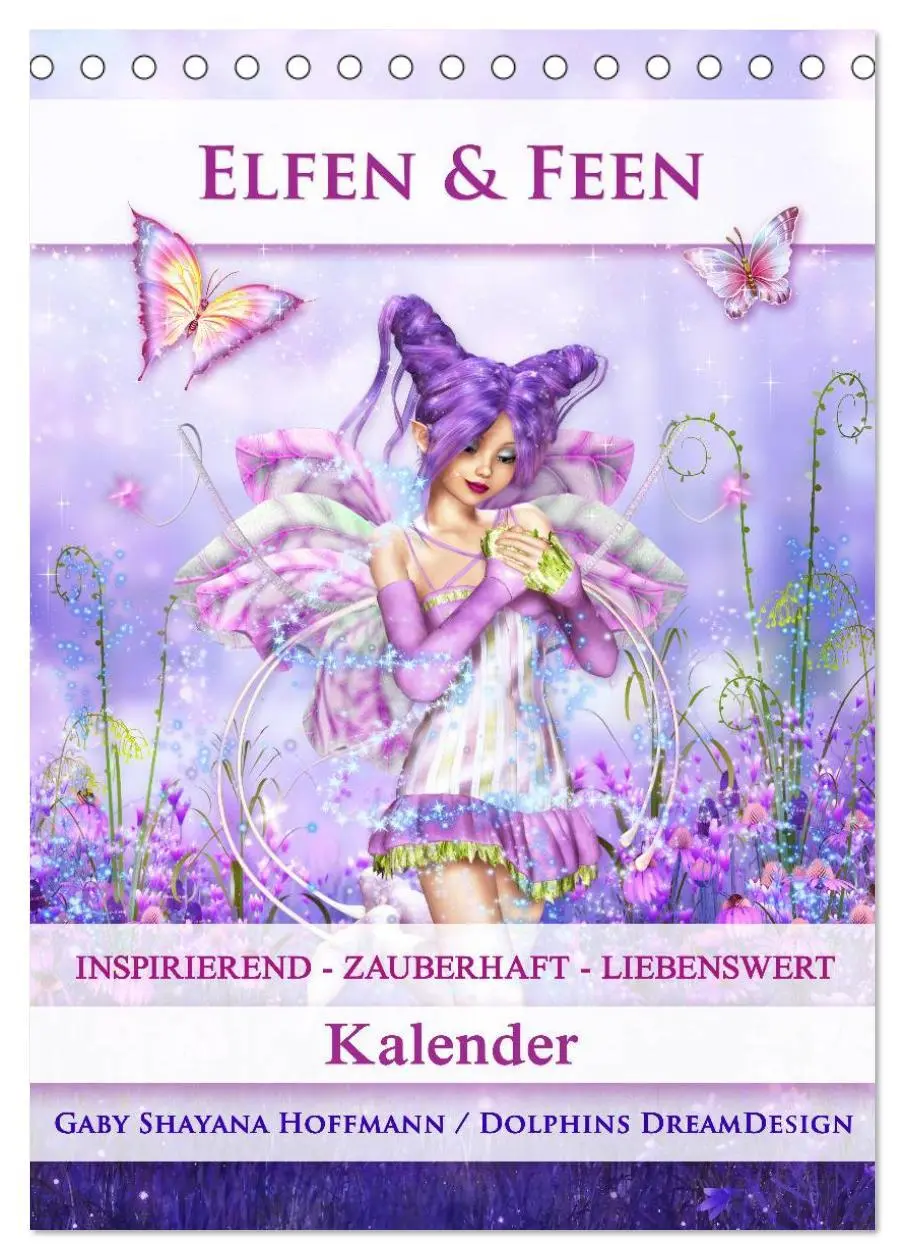 Cover: 9783516482409 | Elfen &amp; Feen - Kalender (Tischkalender 2026 DIN A5 hoch), CALVENDO...