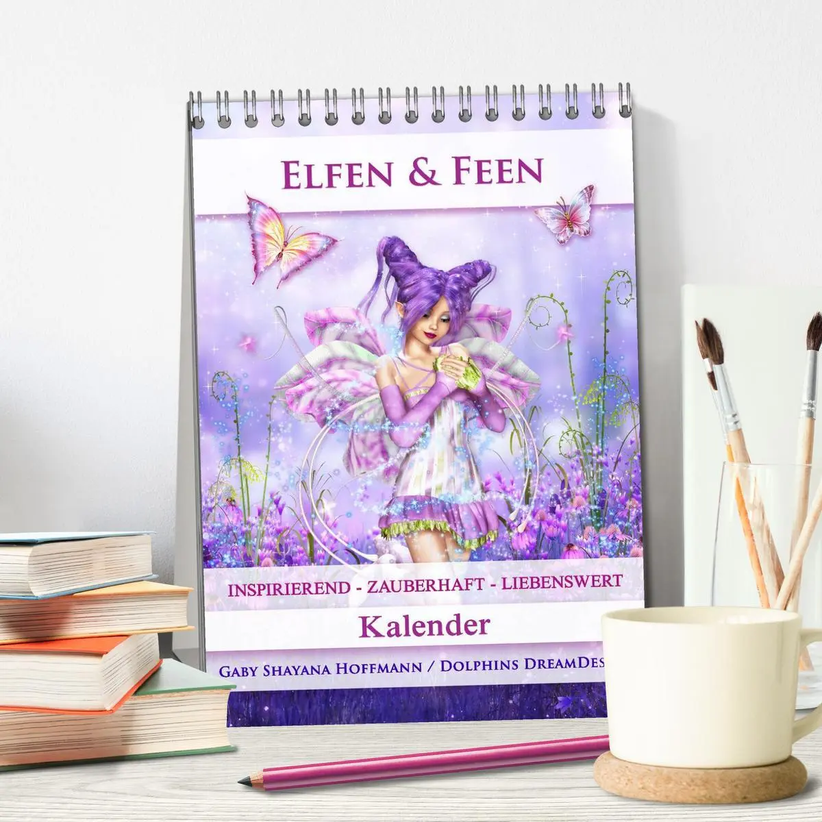 Bild: 9783516482409 | Elfen &amp; Feen - Kalender (Tischkalender 2026 DIN A5 hoch), CALVENDO...