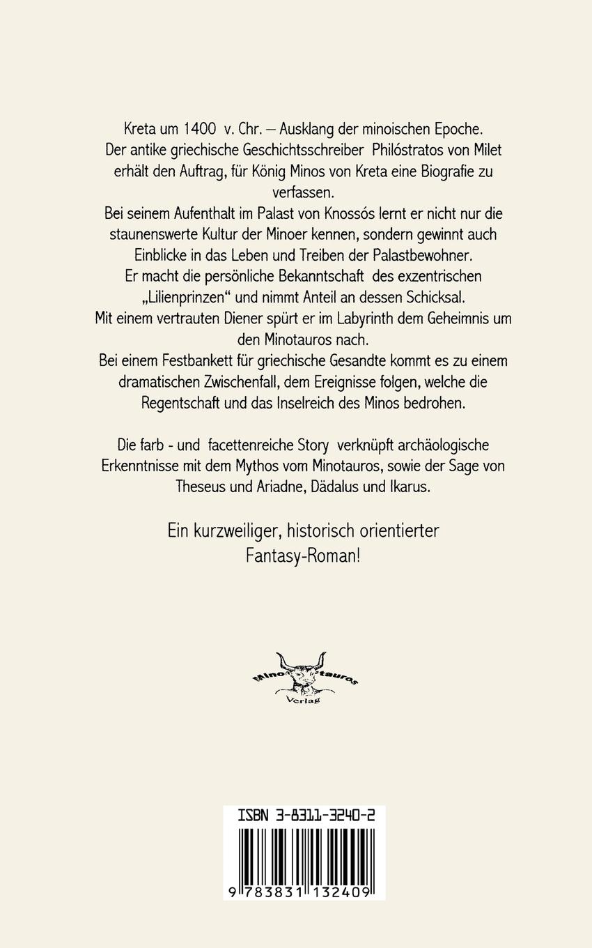 Rückseite: 9783831132409 | Der Lilienprinz | Die Geheimnisse von Knossos | Alexander L. Czoppelt
