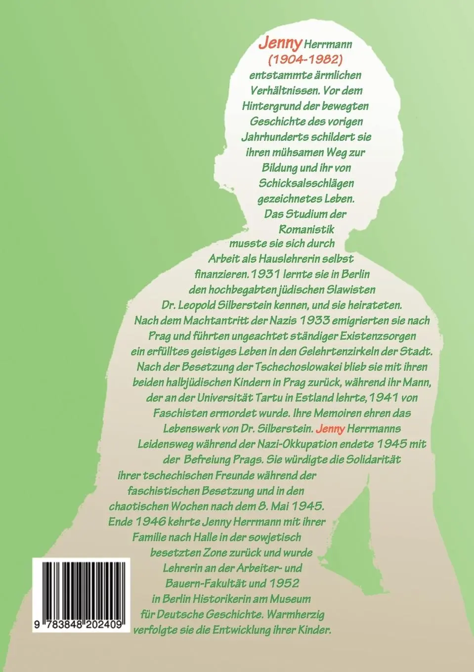 Rückseite: 9783848202409 | Jennys Leben | Jenny Herrmann | Taschenbuch | 344 S. | Deutsch | 2012