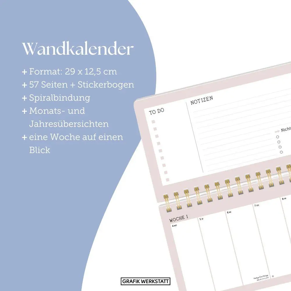 Bild: 9783986362409 | Wochenplaner 2027 Blumenmomente (mit Kalendarium) | Original | 57 S.