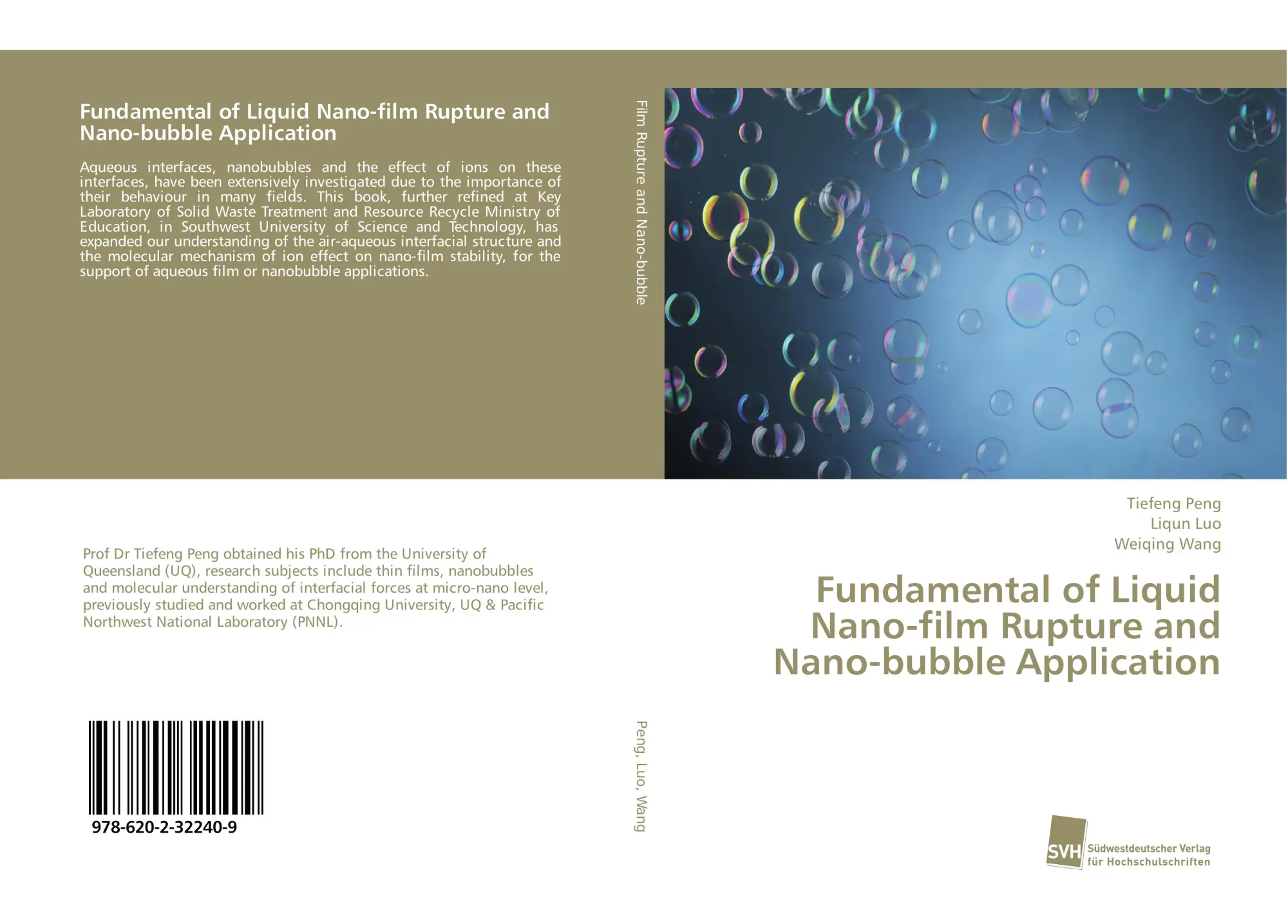 Cover: 9786202322409 | Fundamental of Liquid Nano-film Rupture and Nano-bubble Application