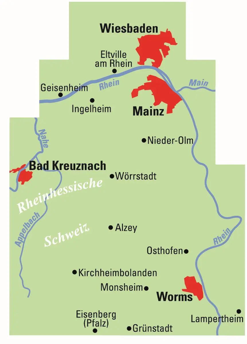 Bild: 9783969902509 | ADFC-Regionalkarte Rheinhessen, 1:50.000, mit...