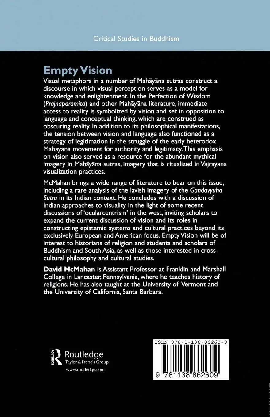 Rückseite: 9781138862609 | Empty Vision | Metaphor and Visionary Imagery in Mahayana Buddhism