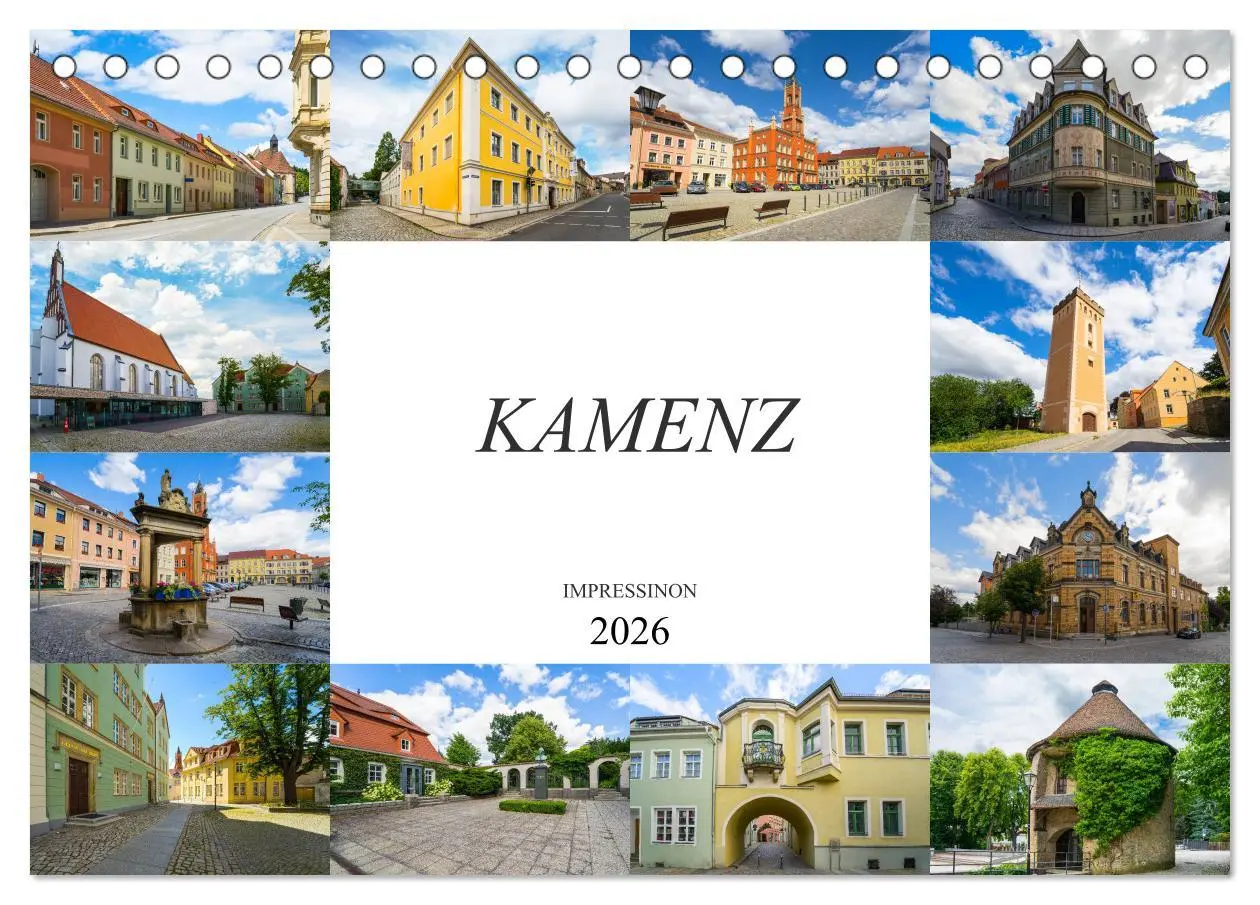 Cover: 9783457822609 | Kamenz Impressionen (Tischkalender 2026 DIN A5 quer), CALVENDO...