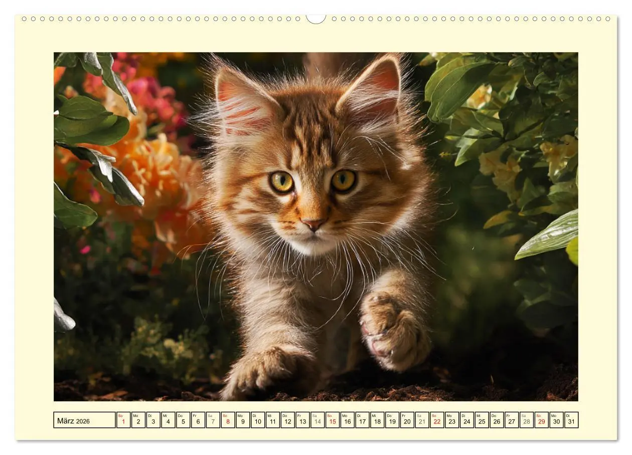Bild: 9783457992609 | Main-Coon-Katzen. Die imposanten Waldkatzen im Garten (Wandkalender...