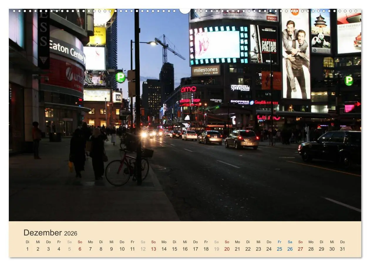 Bild: 9783516222609 | Toronto - Metropole in Ostkanada (Wandkalender 2026 DIN A2 quer),...