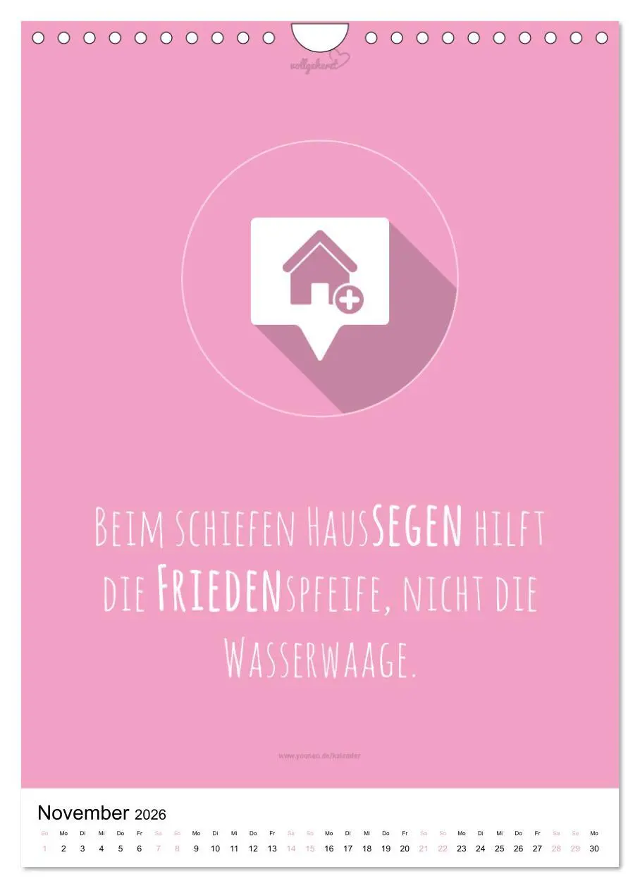 Bild: 9783516392609 | vollgeherzt: Der besondere Kalender für Bauherren mit motivierenden...