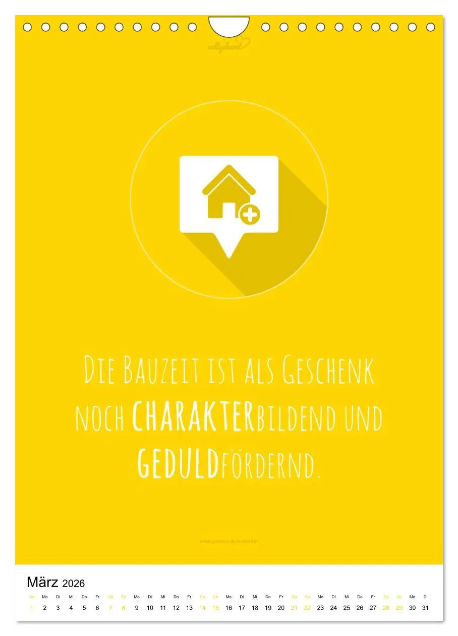 Bild: 9783516392609 | vollgeherzt: Der besondere Kalender für Bauherren mit motivierenden...