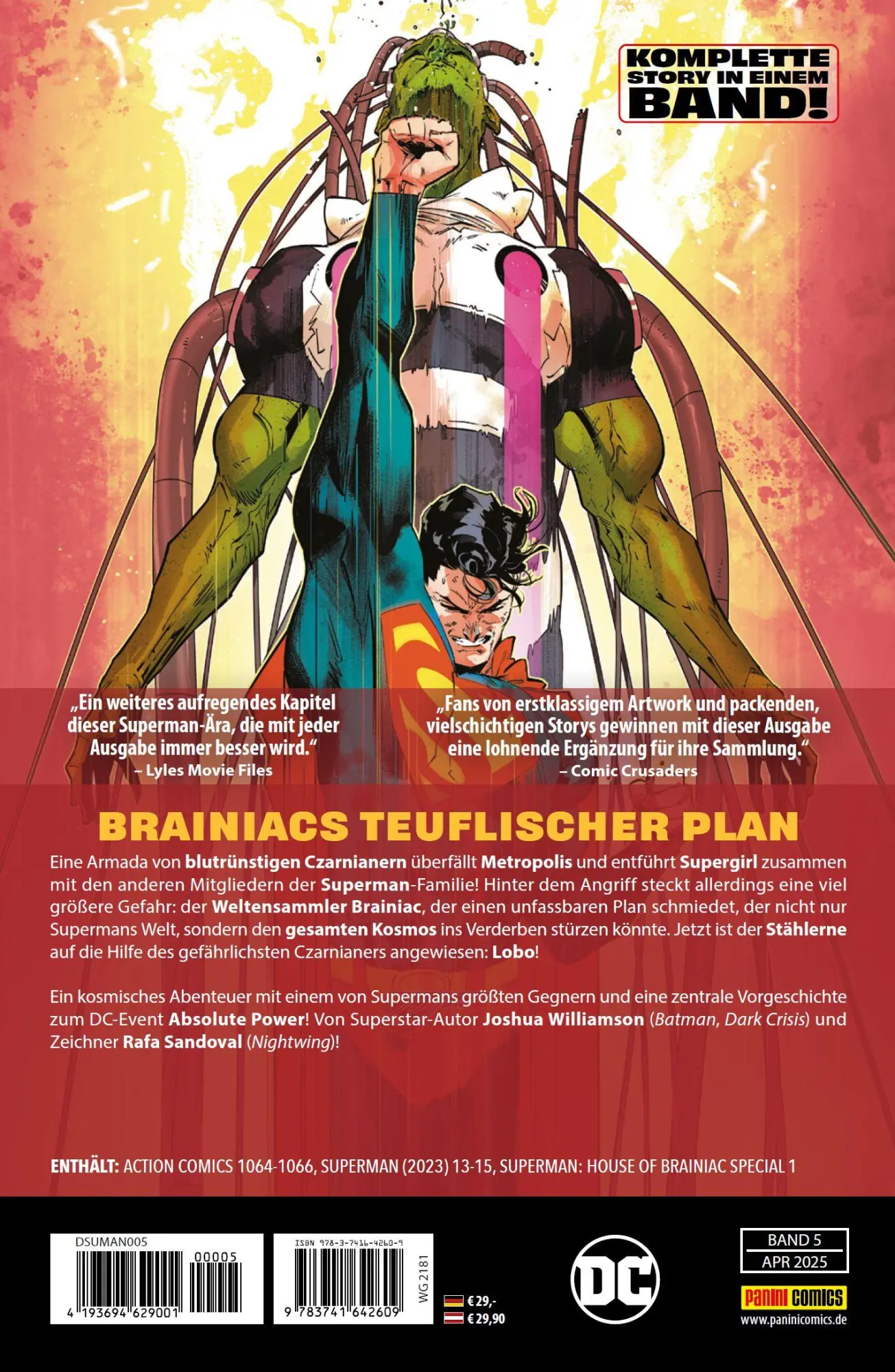 Rückseite: 9783741642609 | Superman | Bd. 5 (3. Serie): Das Haus von Brainiac | Taschenbuch